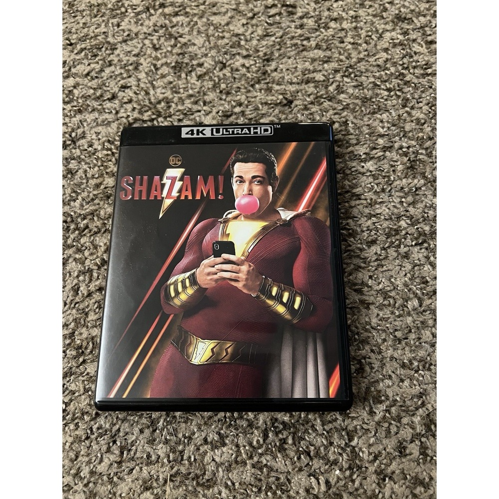 Shazam! 4K Ultra HD Blu-ray 2-Disc Set DC Universe Zachary Levi 2019 Movie